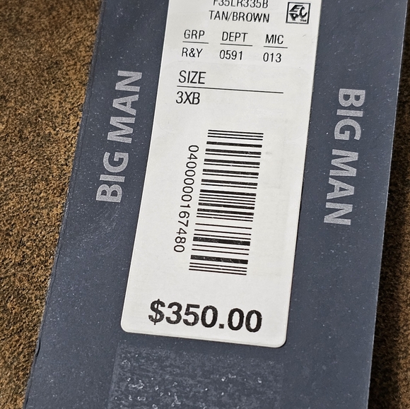 NWT Roundtree & Yorke Suede Leather Vest Men’s 3XB Full Zip Snap Brown $350 - Picture 11 of 14